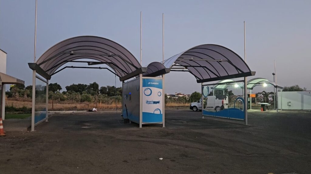 área de lavagem jet-wash de 2 pistas remodelada